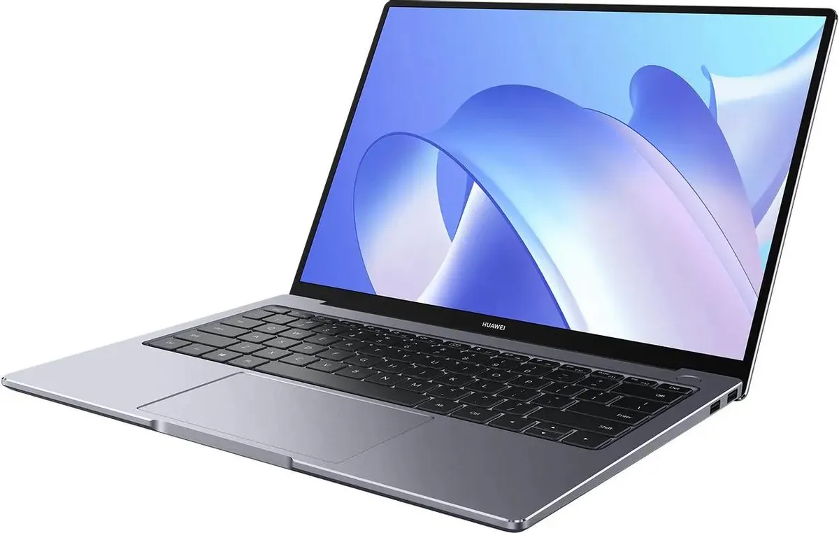 Ноутбук Huawei MateBook D-14, 14", IPS, AMD Ryzen 7 5700U 1.8ГГц, 8-ядерный, 16ГБ DDR4, 512ГБ SSD, AMD Radeon, серый