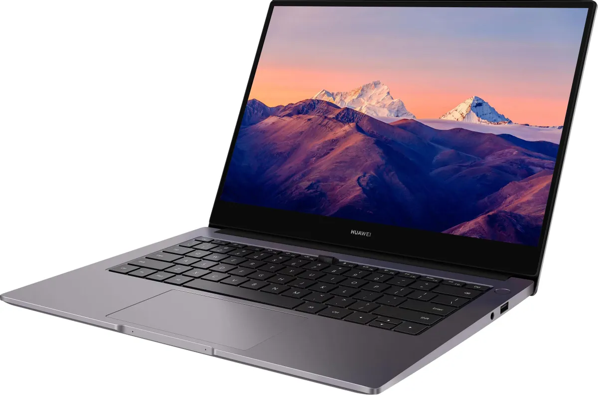 Ноутбук Huawei MateBook B3-420, 14", IPS, Intel Core i7 1165G7 2.8ГГц, 4-ядерный, 16ГБ DDR4, 512ГБ SSD, Intel Iris Xe graphics, серый космос