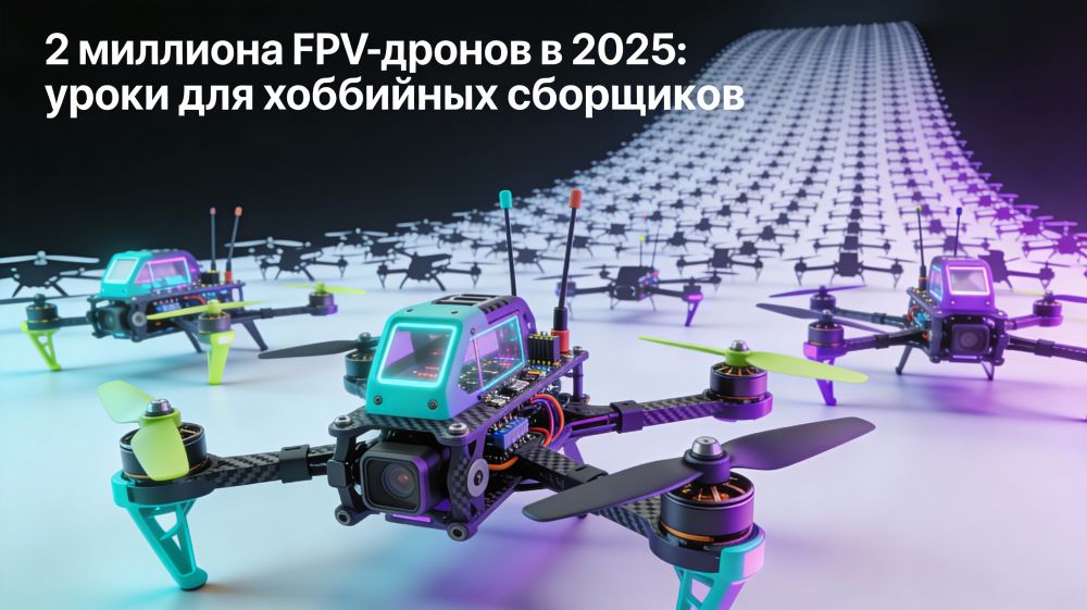 2 миллиона FPV-дронов в 2025: уроки для хоббийных сборщиков