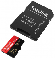 Карта памяти SANDISK Extreme Pro 1Tb micro SDXC UHS-I U3 V30 A2 + ADP (200/140 MB/s) SDSQXCD-1T00-GN6MA