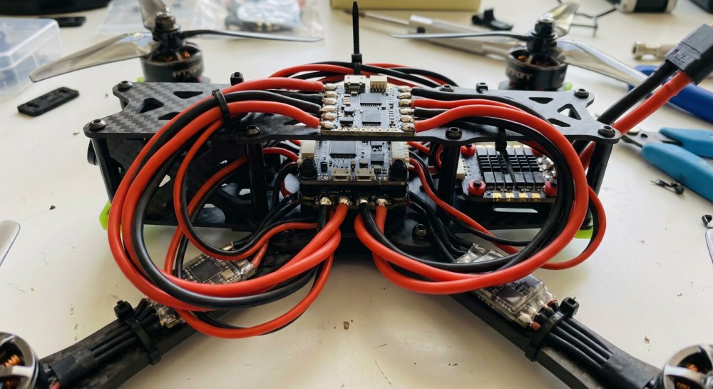Чем опасны длинные кабели питания в дроне: индуктивность, потери и помехи