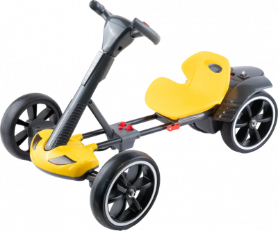 Детский электрокарт «GO-KART» чёрный/жёлтый